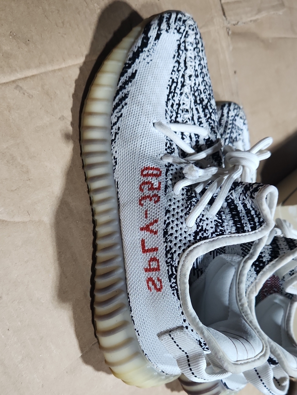 Yeezy Boost 350 V2 Zebra White Black with Red Stripe